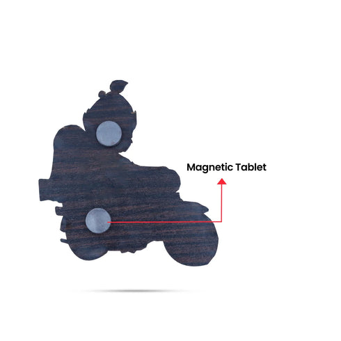 Giri Radha Krishna Bike Fridge Magnet